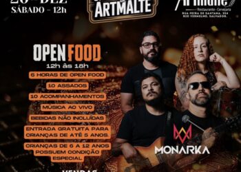 Artmalte promove churrascada com seis horas de open food e música ao vivo no Rio Vermelho