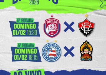 Dois jogos do Baianão neste domingo na TVE