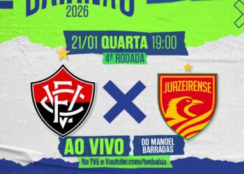 Vitória e Juazeirense nesta quarta-feira na TVE