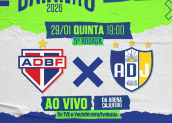 Bahia de Feira e Jequié nesta quinta-feira na TVE