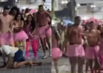 Barra: briga com homens fantasiados no circuito do Carnaval viraliza nas redes sociais
