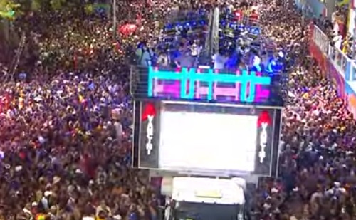 Assista ao vivo o Carnaval de Salvador nesta segunda-feira (imagens TVE)