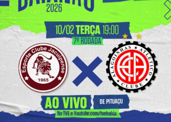 Jacuipense e Atlético nesta terça-feira na TVE