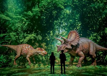 Exposição imersiva “A Era dos Dinossauros” estreia nesta quinta-feira (27) no Shopping Barra