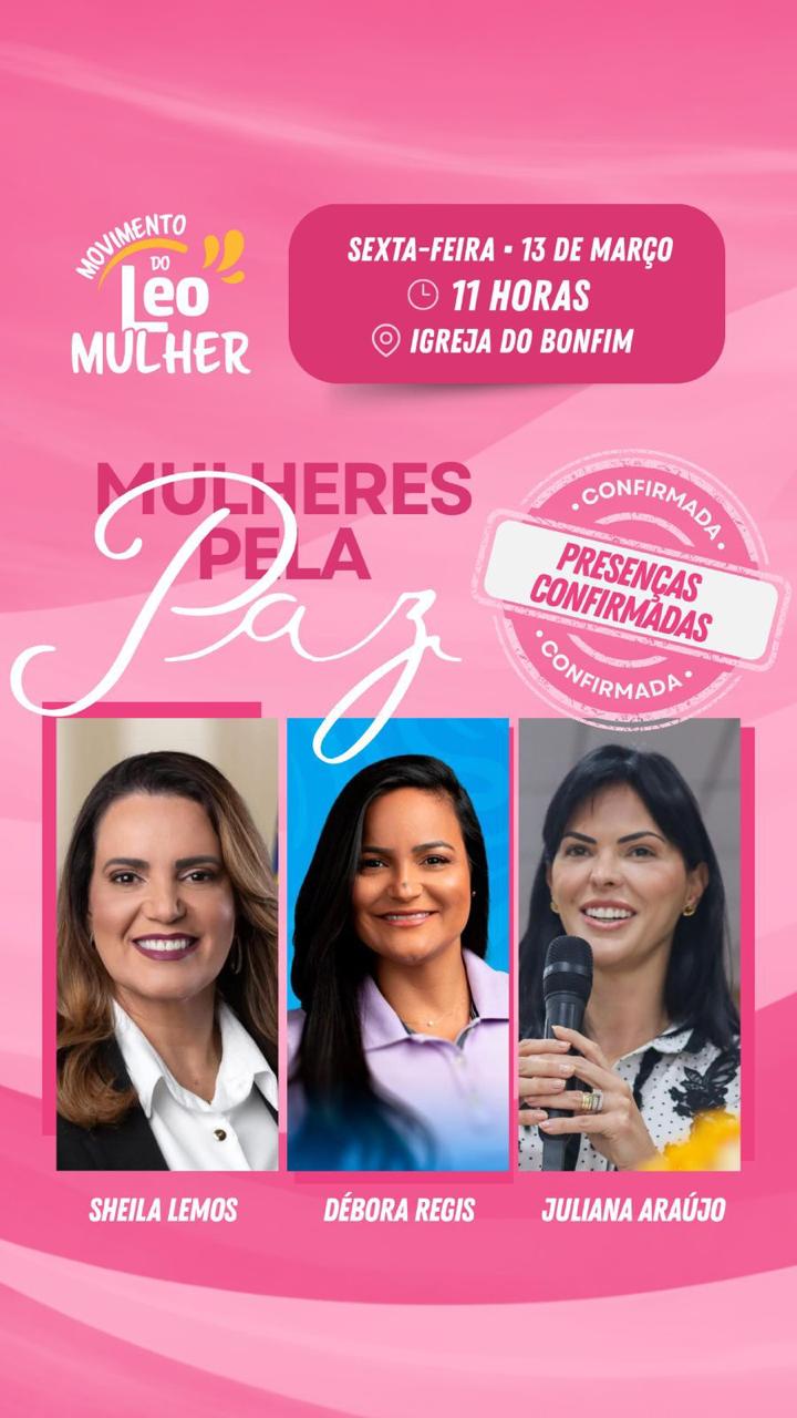 Movimento ‘Mulheres pela Paz’ reúne lideranças femininas em encontro na Igreja do Bonfim, em Salvador