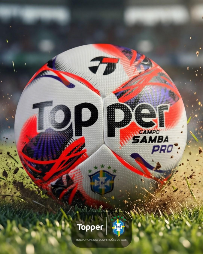 Topper é a nova fornecedora da bola oficial das competições de futebol de base da CBF