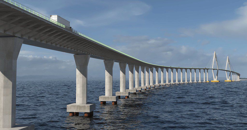 Governo avança nas obras da Ponte Salvador–Itaparica com chegada de equipamentos ao estado
