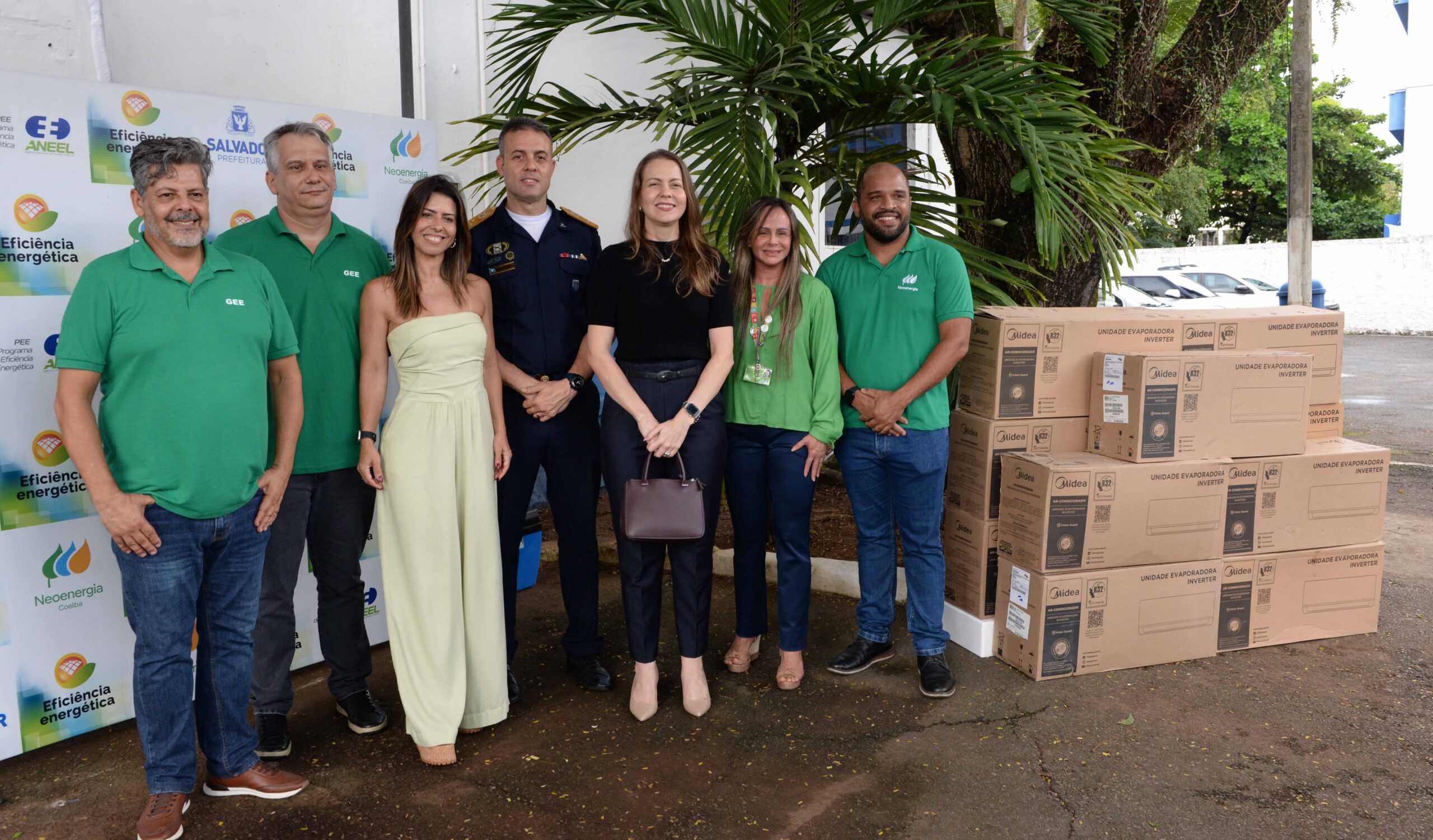 Prefeitura de Salvador entrega 150 aparelhos de ar-condicionado para a Guarda Municipal em parceria com Neoenergia
