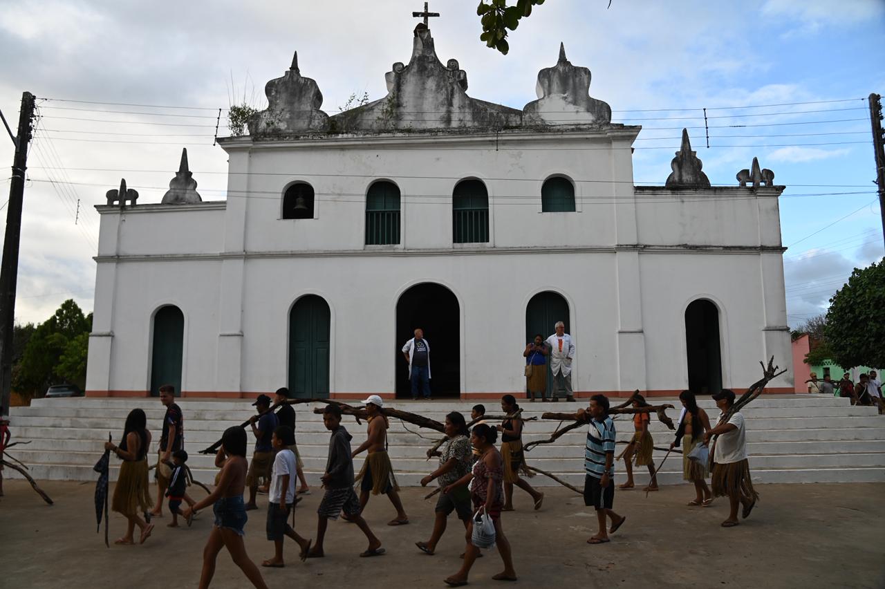 Governo do Estado avança na restauração da Igreja de Nosso Senhor da Ascensão, patrimônio histórico do povo Kiriri