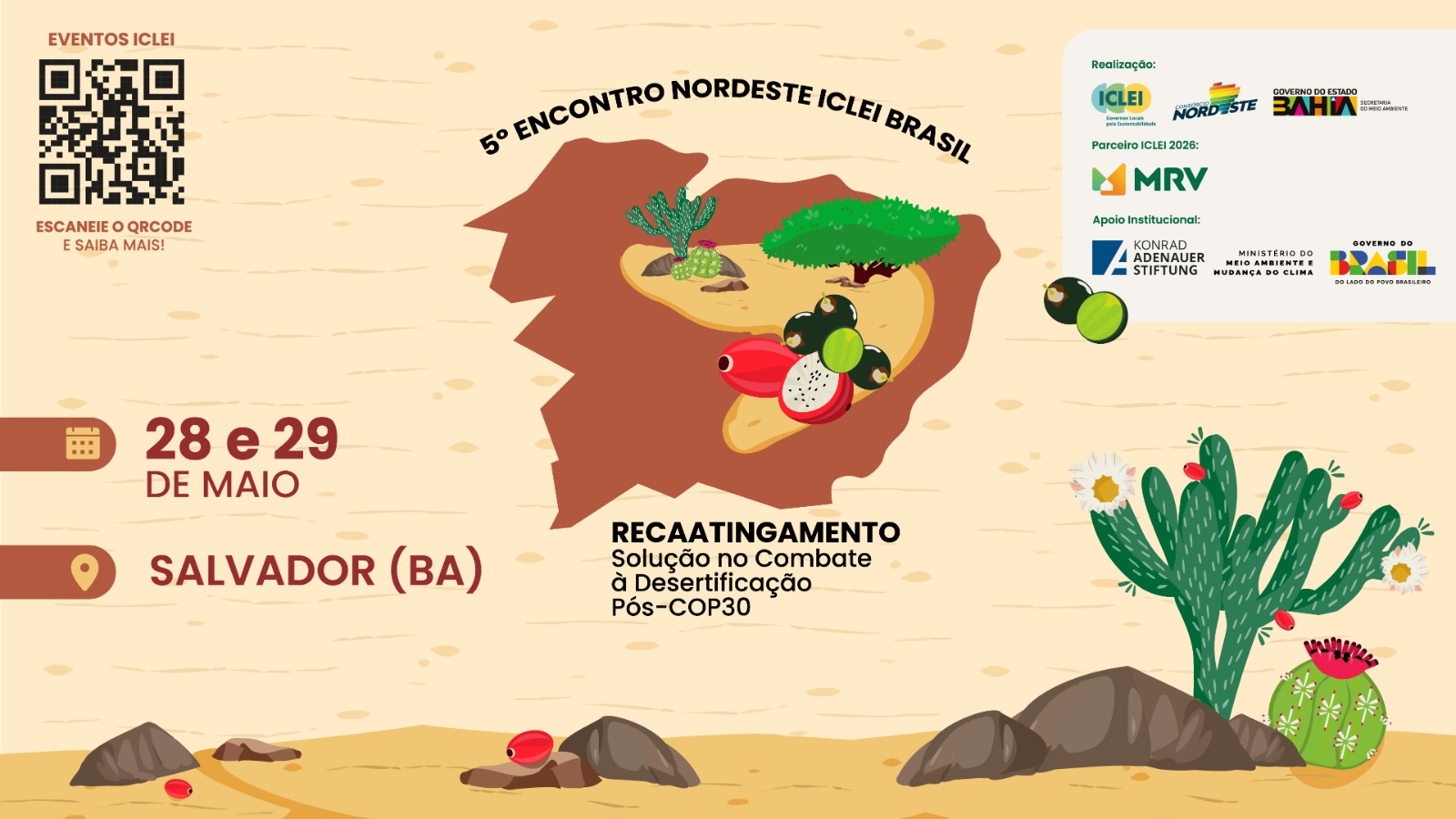 Com presença da ONU, Encontro Nordeste do ICLEI Brasil debate enfrentamento da desertificação na Caatinga