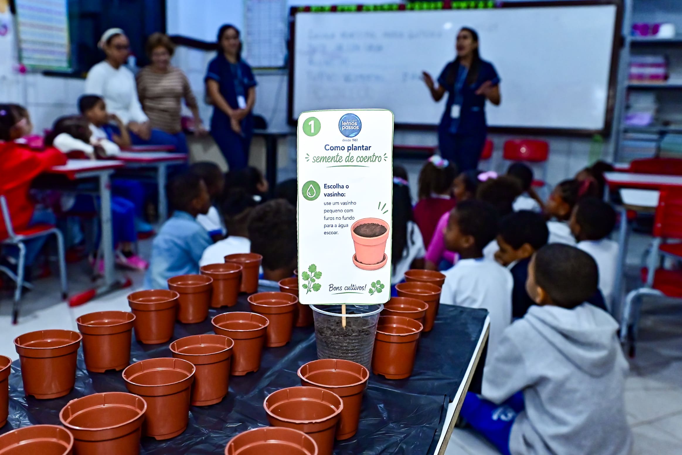 Alunos da rede municipal de Salvador participam de atividade sobre alimentação saudável e meio ambiente