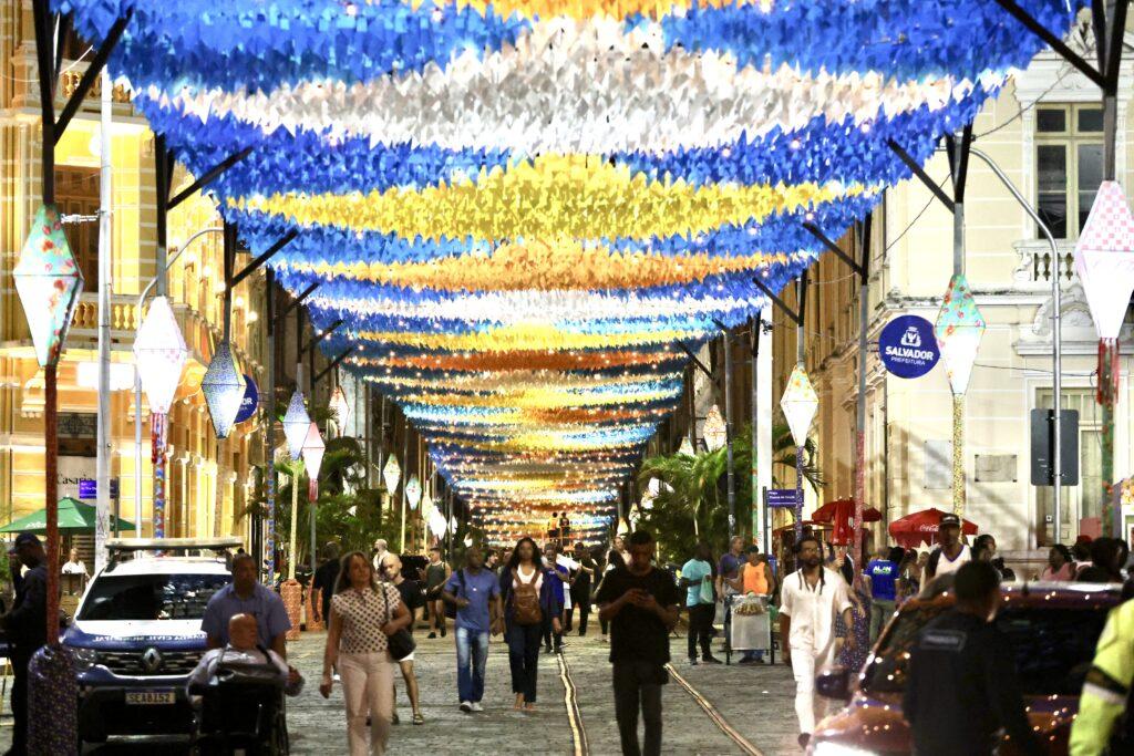 Arraiá da Prefs terá iluminação especial durante os festejos no Centro Histórico