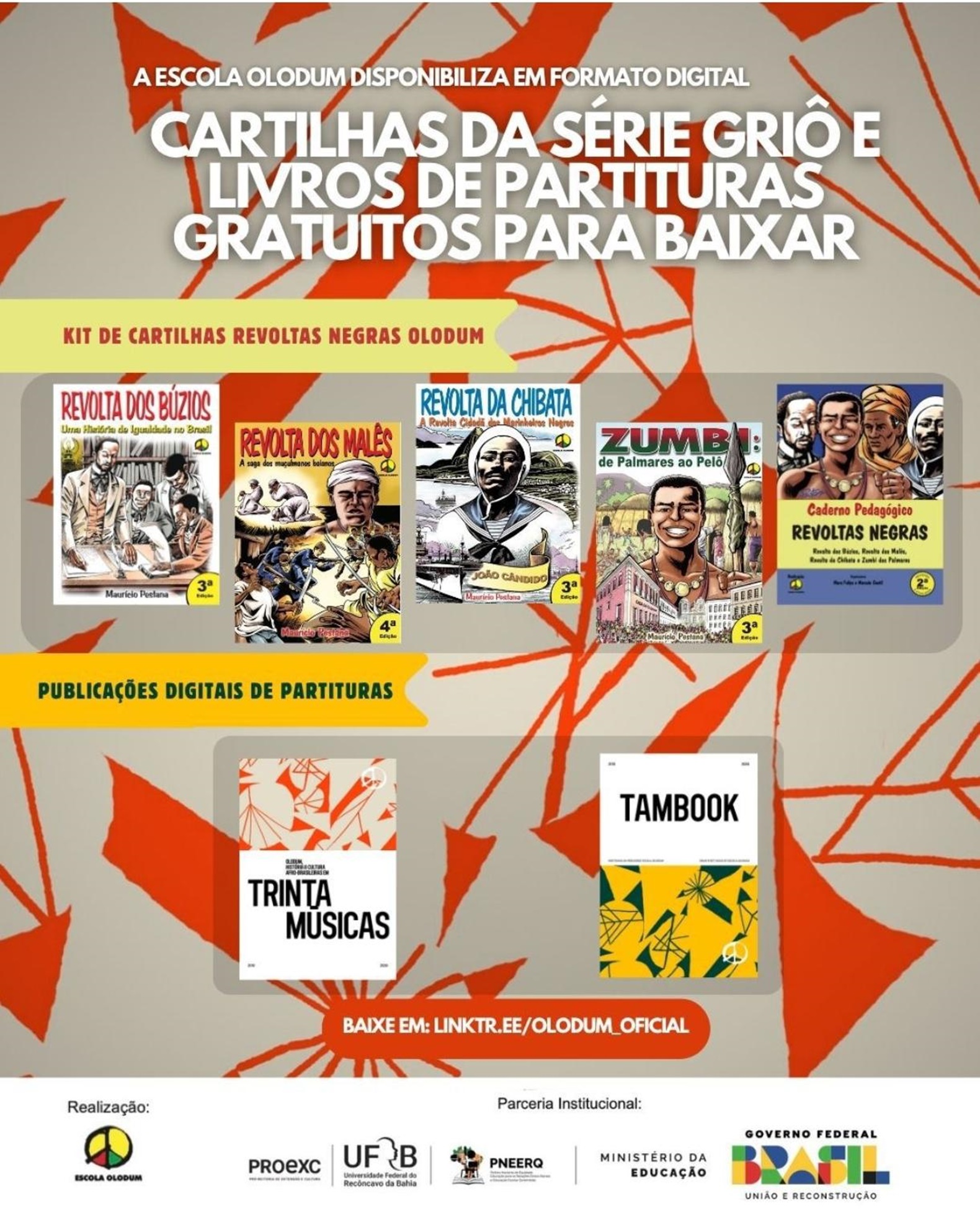 Olodum disponibiliza gratuitamente publicações digitais e prepara lançamento da Cartilha do 2 de Julho
