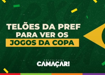 Prefeitura de Camaçari terá telões nos bairros para retransmissão dos jogos do Brasil na Copa do Mundo 2026