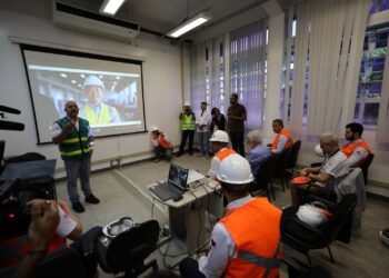 Ponte Salvador-Itaparica: governador acompanha avanço e movimentação no canteiro de São Roque Paraguaçu, em Maragogipe