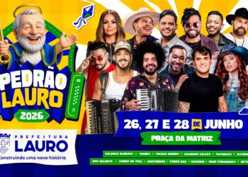 Pedrão de Lauro 2026 divulga programação oficial e promete três dias de grandes atrações no Maior São Pedro da Região