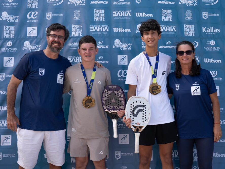 Baianos saem com título em etapa do Circuito Nacional CBT Infantojuvenil de Beach Tennis