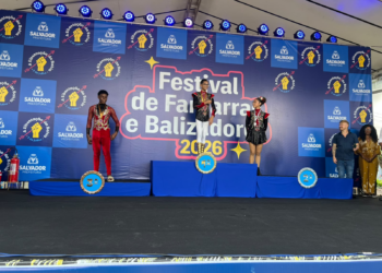 Estudantes da rede estadual conquistam destaque no 4º Festival de Fanfarras e Balizadores