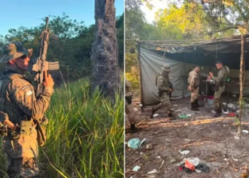 Nazaré: operação conjunta destrói acampamento de facção criminosa