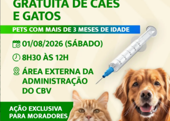 Busca Vida promove campanha gratuita de vacinação antirrábica para cães e gatos