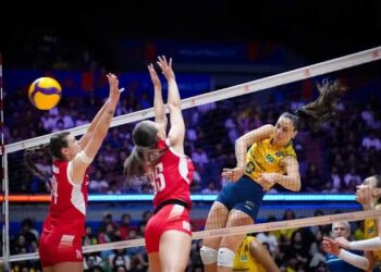 Brasil perde por 3 a 0 para Tailândia na Liga das Nações de Vôlei