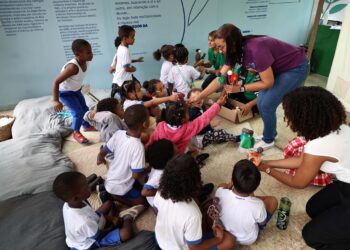 Alunos de escola municipal visitam o Cima e participam de atividades de educação ambiental