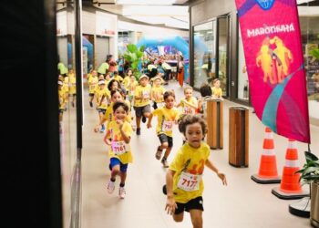 Maratoninha Salvador incentiva esporte e reúne crianças no sábado (26), primeiro dia da Maratona Salvador